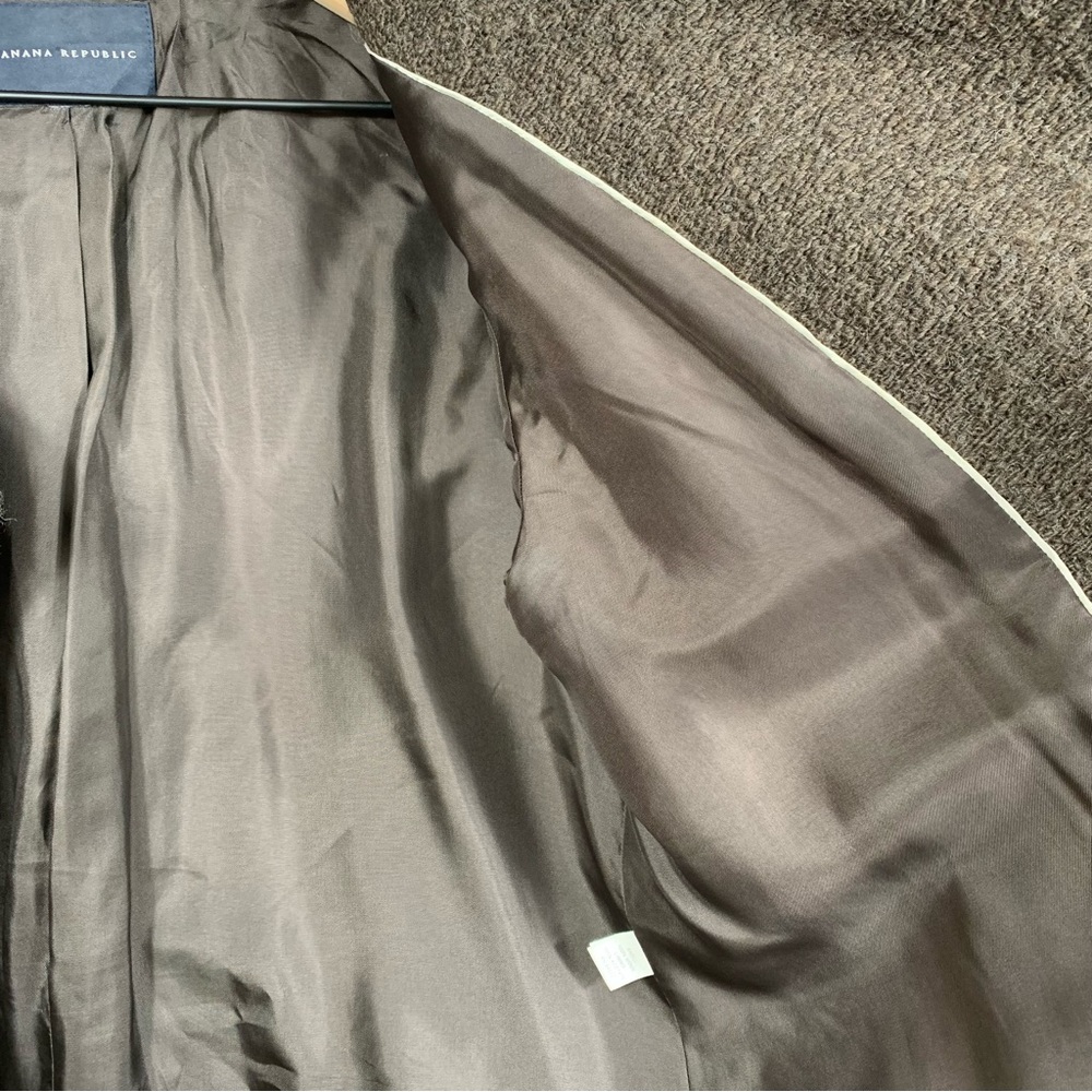 Banana Republic Brown Wool Boucle Wrap Jacket - Picture 10 of 11